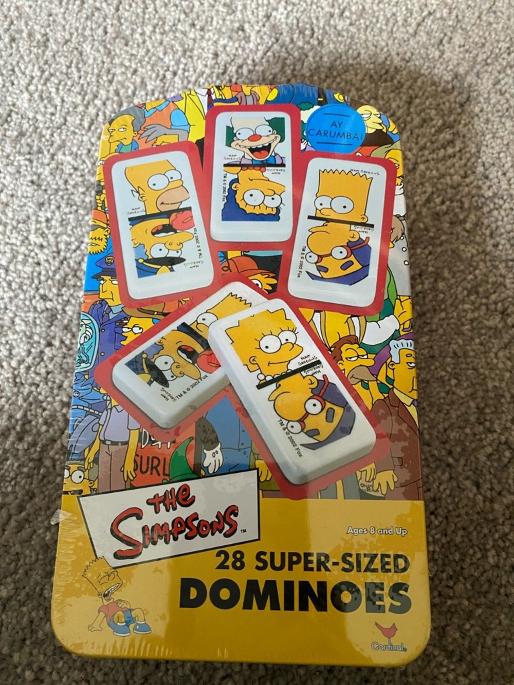 The Simpsons Dominoes Set - Yellow Dominoes Puzzle Game